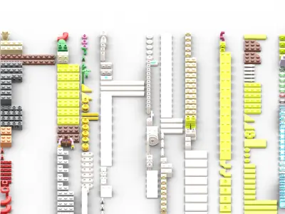 TwindBricks3D - 60366 Ski and Climbing Center 3D print model