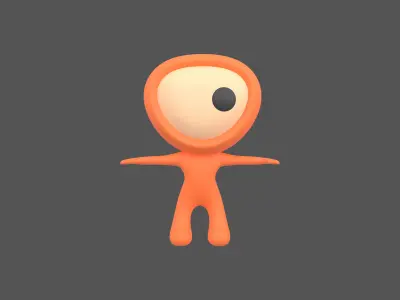 Rato Character 004 Prisoner v2 Low-poly 3D model