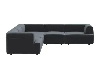 Darren Sectional Set-Smokescreen 3D model
