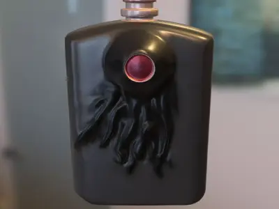Dark Arcane Flask Potion Pack Low-poly 3D model