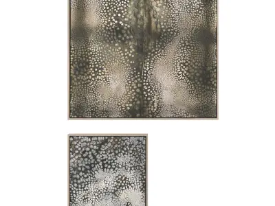 Abstract Painting Frame Set 01 3D model