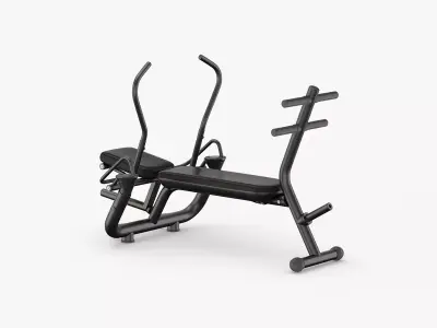 Technogym Element AB Workout Crunch Bench 3D model