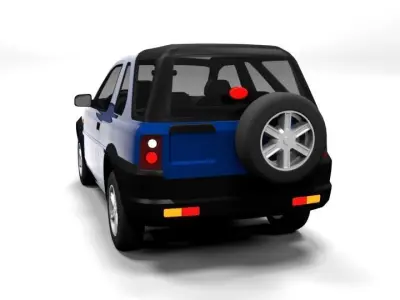 LAND ROVER FREELANDER 3 DOOR LOWPOLY Low-poly 3D model