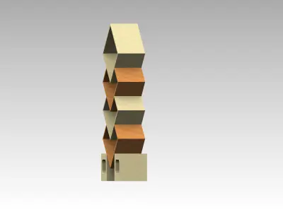 Bookcase  bookshelves Free 3D model