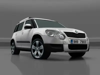 Skoda Yeti Low-poly 3D model