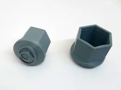M12 nut cover for 3D print to cars Free 3D print model