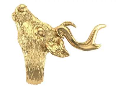 3D Deer Ring Printable Model 3D print model