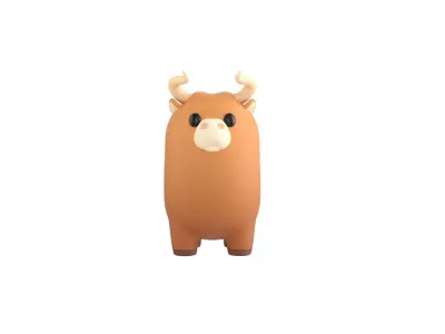 Bull Character 3D model