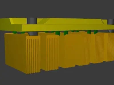 Car battery - akumulator Free 3D model