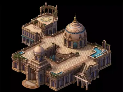 castle build 3D model purchase