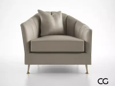 Christopher Guy Alexandrine Droite Armchair 3D model