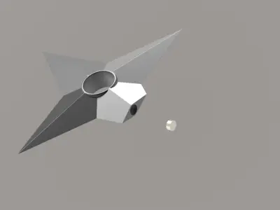 NINJA SHURIKEN NOTE HOLDER Free 3D model