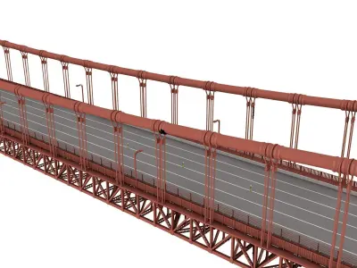 Golden Gate Bridge 3D model