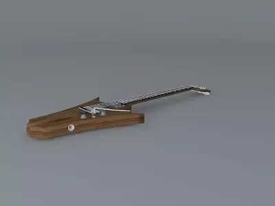 Tuning fork guitar  Free 3D model