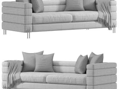 York Sofa White  3D model