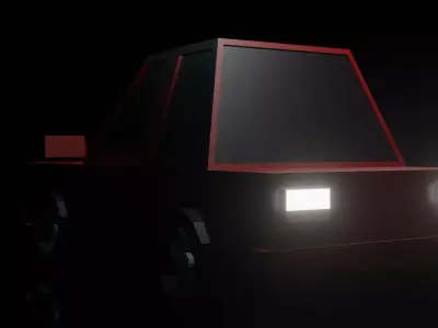 Car-Low poly car 3D model