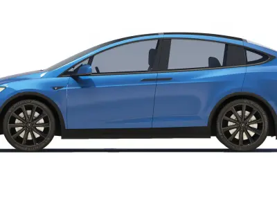Tesla Model X 2021 3D model