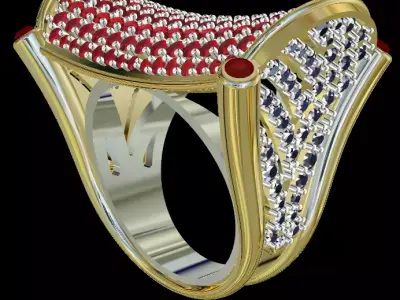 women ring 3 3D print model