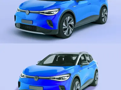 VW ID 4 2025  Volkswagen 3D model