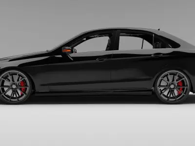 Mercedes-benz-e63 With Interior 3D model