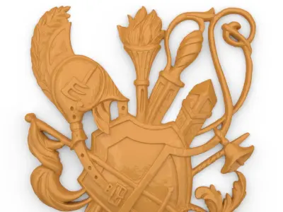 Classic decor ornament v-3D model 66 3D model