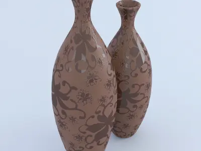 Ornamental Vases 3D model