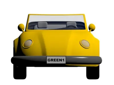 3D Cartoon Car 3D model