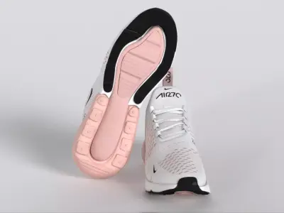 Nike Air Max 270 Light Soft Pink AH6789-604 Low-poly 3D model