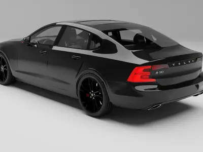 Volvo S90 with interior 3D model
