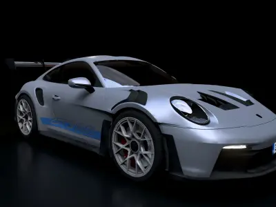 2023 Porsche 911 GT3RS WITH LIVERY 3D model