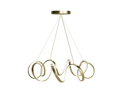 Coaxial Chandelier 3D model