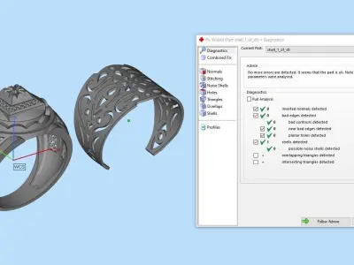 Mens ring Jewelry 3D print model