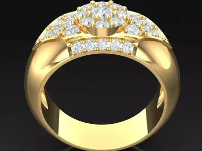 Luxury Men Rings Designs 5MR066 3D print model