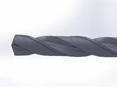 LONG TIST DRILL 3D print model