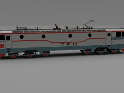 Locomotive collection train 3D model