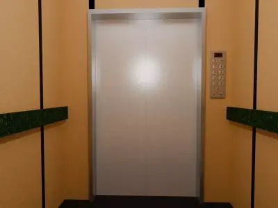Elevator 2 Low-poly 3D model