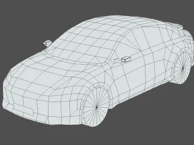 Hyundai IONIQ 6 Low-poly 3D model