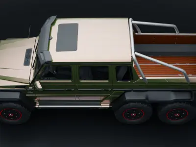 Mercedes AMG G63 6x6 edition Low-poly 3D model