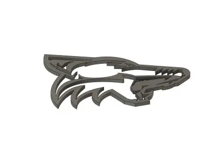 Wolf Head Wall Decoration 3D print model