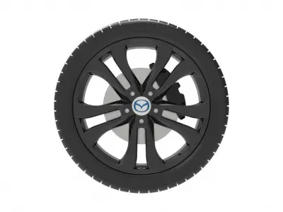 MAZDA rim wheel model 3D print model