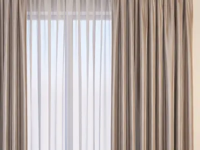 Set 21 Curtains 3D model