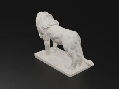 Lion Statue 3D model get