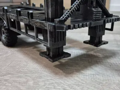 Semi-trailer Low loader 3D model