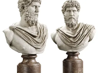 Lucius Verus Bust  Low-poly 3D model