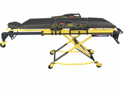 Powered Ambulance Trolley 12 Low-poly 3D model