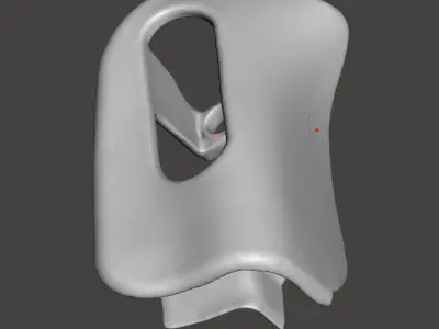 Mercedes R129 sun visor cover cap 3D print model