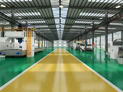 Factory Low-poly 3D model by a757374307