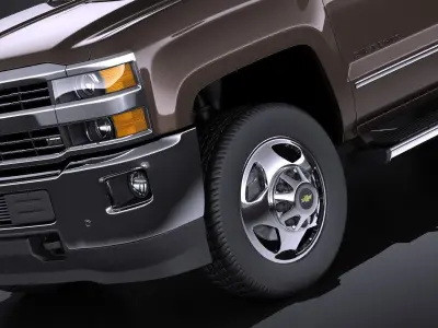 Chevrolet Silverado HD 2015 VRAY 3D model
