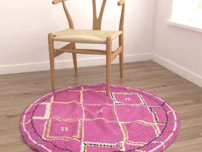 Round Rug Set 27 3D model