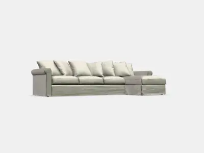 GRONLID Cover for 4-seat sofa Low-poly 3D model